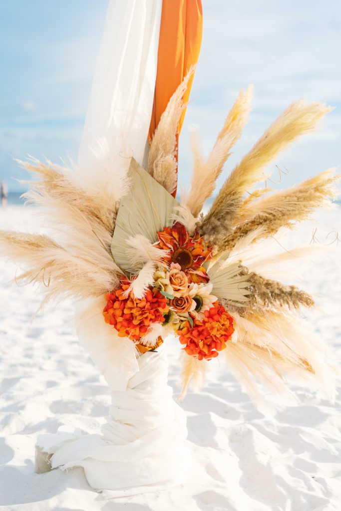 seagrass florals for beach wedding in alabama